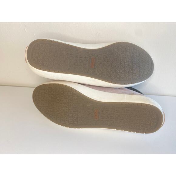 TAOS SNEAKERS WOMENS 6.5 US 37 EU SHELL PINK HEMP STAR CANVAS STA-12844 CASUAL - Picture 11 of 11